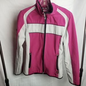 POINT  ZERO women's jacket Utility pink grey fleece lined